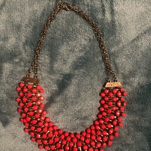 Vintage Red Stone Collar Necklace